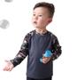 Imagem de Camiseta Térmica Infantil Proteção Solar Uv50+ Tam 1 Ao 6 Florest Com Cinza Escuro