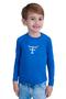 Imagem de Camiseta Térmica Infantil Unissex Uv50+ M. Longa - Uvmini004 - Azul Profundo