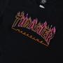 Imagem de Camiseta Thrasher Skate Mag Double Flame Neon Preto