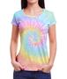 Imagem de Camiseta tie dye Feminina Blusa Roupas Camisa Tai dai giro