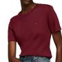 Imagem de Camiseta Tommy Hilfiger Feminina Essential Cotton Tee Vinho