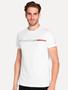 Imagem de Camiseta Tommy Hilfiger Masculina Two Tone Chest Stripe Branca