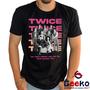 Imagem de Camiseta Twice 100% Algodão K-pop Once Banda Preto e Branco Geeko