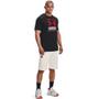 Imagem de Camiseta Under Armour GL Foundation Masculina - Preto/Branco/Vermelho