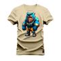 Imagem de Camiseta Unissex Algodão Estampada Premium Confortável Urso Garras