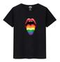 Imagem de Camiseta Unissex Algodão Premium Lingua Lgbt Parada Gay