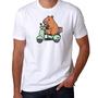 Imagem de Camiseta Unissex Capivara na lambreta