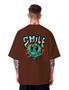 Imagem de Camiseta Unissex Oversized Smile Treino Maromba Academia Streetwear