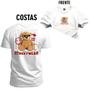 Imagem de Camiseta Unissex T-Shirt 100% Algodão Estampada Urso Bleased Frente e Costas