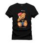 Imagem de Camiseta Urso Hellop Plus Size Grande 30.1 Penteada Estampada Varias Cores