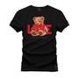 Imagem de Camiseta Urso Love Grau Plus Size Extra Grande Confortável Estampada Varias Cores