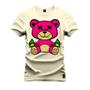 Imagem de Camiseta Urso Rosa X Algodão Estampada Unissex Nexstar Varias Cores