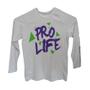 Imagem de Camiseta UV 50+ Infantil Branca Prolife Sun Protect