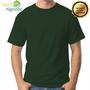 Imagem de Camiseta Verde Musgo Militar Camisa Masculina Básica 100% Algodão 30.1 Premium
