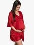 Imagem de Camisola Amamentação + Robe Gestante Luxo Maternidade Pós-parto