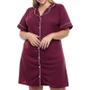 Imagem de Camisola Americana Curta Vermelho Sepie 810 Plus Size