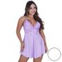 Imagem de Camisola Clarisse de Microfibra Light e Renda Feminino