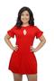 Imagem de Camisola Curta Ciclos da Lua Sonia - Vermelho