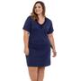 Imagem de Camisola Curta com Renda Marinho Liganete Sepie 1001-PL Plus Size