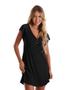 Imagem de Camisola Feminina Confortável De Viscose E Renda Estilo Camiseta Amamentação Pós Parto Abertura Botões