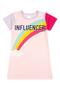 Imagem de Camisola Feminina Infantil Influencer - Rosa Bebe