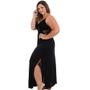 Imagem de Camisola Longa Com Renda Preto Liganete Sepie 1010-PL Plus Size