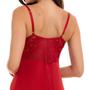 Imagem de Camisola Longa Com Renda Vermelho Sepie 1010 Liganete