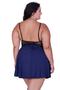 Imagem de Camisola Plus Size Detalhe Renda Bicolor -c8 SHEYLA