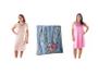 Imagem de Camisola Plus Size Xgg Regata Com Viés Estampado Combo Com 3 Unidades