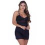 Imagem de Camisola sem Bojo Decote nas Costas Lingerie Noite Estilo Sedutor - VF79