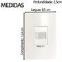 Imagem de Campainha Grilo Cigarra Residencial Comercial Slim com Fio Embutir 4x2 Bivolt