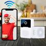 Imagem de Campainha Inteligente Sem Fio com Câmera e Áudio, Wi-Fi, Visão Noturna e App para Monitoramento em Tempo Real