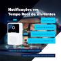 Imagem de Campainha Inteligente Sem Fio com Câmera e Áudio, Wi-Fi, Visão Noturna e App para Monitoramento em Tempo Real