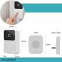 Imagem de Campainha Residencial Wifi Branco Vivo Tempo Premium Áudio Externa Portátil