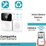 Imagem de Campainha Residencial Wifi Branco Vivo Tempo Premium Áudio Externa Portátil