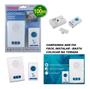 Imagem de Campainha Sem Fio 36 Toques Led Wireless Bivolt 100M Com Nfe
