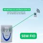 Imagem de Campainha Sem Fio Residencial Consultório 100 Metros De Distância Com 32 Toques Musical Bivolt Acompanha 1 Interruptor Extra Prática Fácil Instalação