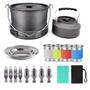 Imagem de Camping Cooking Pot Set, Camping Cookware Stove Aluminum Pot