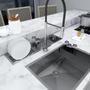 Canal Calha De Inox C/ Válvula Embutido Pia Úmida - Technox Imagem de Canal Calha De Inox C/ Válvula Embutido Pia Úmida