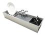 Canal Calha De Inox C/ Válvula Embutido Pia Úmida - Technox Imagem de Canal Calha De Inox C/ Válvula Embutido Pia Úmida