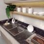 Imagem de Canal Equipado Com Módulos Pratos Para Cozinha Aço Inox