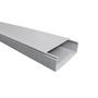 Imagem de Canaleta Grande Cinza Com Parede Fechada em PVC Rígido 150 mm x 50 mm (15 cm x 5 cm) Cinza - Hellermann Tyton