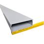 Imagem de Canaleta Grande Cinza Com Parede Fechada em PVC Rígido 150 mm x 50 mm (15 cm x 5 cm) Cinza - Hellermann Tyton