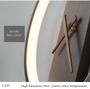 Imagem de Candeeiro de parede LED Nordic Wall Clock LED Clock Apliqu