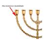 Imagem de Candelabro Menorá Cristão Israel Judaico Igreja Dourado 30cm