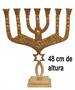 Imagem de Candelabro Sete Pontas - Menorah Grande 48CM DOURADO