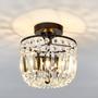 Imagem de Candelabro YYJLX Small Crystal 2 Lights Modern Semi Flush