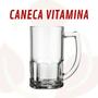 Imagem de Caneca 320ML Resistente Vidro Vitamina Bebidas Drinks - 4 UN