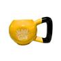 Imagem de Caneca 3d Peso Amarelo Presente Cerâmica Xicara Criativa Kettlebell Exercício Funcional Personal Academia Pai