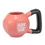 Imagem de Caneca 3D peso de academia kettlebell cross cerâmica rosa